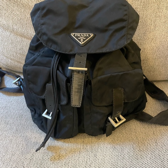 Prada Black Nylon Women's Backpack - Mini.  Authenticity cards included. - Picture 1 of 10